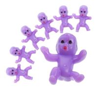 ERINGOGO 50Pcs Mini Plastic Boy Girl Figures for Shower Party Decorations Tiny Dolls for Cake Toppers and DIY Crafts Bulk Miniature for Birthday and Gender Reveal Events