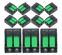 ERINGOGO 50pcs Quick Wire Terminal Blocks Compact Lever Connectors for Stable Transmission Reusable Spring Wire Connectors Compatible with Various Types for Automotive and Home Wiring