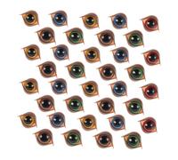 ERINGOGO 50Pcs Safety Eyes for Crochet Dolls Plastic Eyeballs with Washers for Stuffed Animals Safe Soft Materials Unique Double Eyelid Design for DIY Crafts and Plush