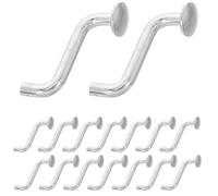 ERINGOGO 50pcs Safety Pin Pallet Rack S-shaped Galvanized Iron Silver, Flat Head, Secure Fixation, Quick Installation, for Warehouse Shelving