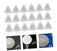 ERINGOGO 50pcs Silicone Shower Head Nozzle Replacements Small Grey High Temperature Resistant Shower Silicone Nozzles for Bathroom Spray Repair
