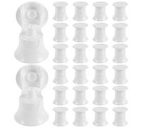 ERINGOGO 50pcs White Plastic Toothpaste Caps with Flip Lid, Screw Caps for Toothpaste Tubes, Mess-Free Bathroom Accessory, Travel-Friendly Oral Care Container