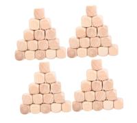 ERINGOGO 50pcs Wooden Dice with Rounded Corners Blank Six-sided Cubes for DIY Crafts Board Game Party Supplies Math Teaching Tools and Creative Projects
