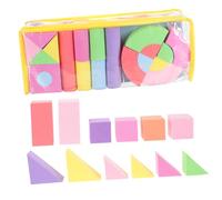 ERINGOGO 52pcs Eva Building Blocks for Toddlers Educational Geometric Shape Recognition Toy Soft Blocks for Early Learning and Parent-boy Girl Interaction for Boys and Girls Small