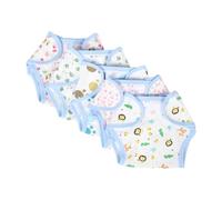 ERINGOGO 5pcs Adjustable Cotton Reusable Doll Diapers Realistic Pretend Underwear for Newborn Dolls Educational Role Play Accessories
