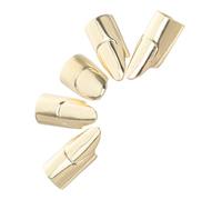 ERINGOGO 5pcs Adjustable Metal Nail Rings for Women Finger Nail Tip Claw Covers with Smooth Finish Stylish Punk and Vintage Fingernail Jewelry for Halloween Party and Cosplay Accessories