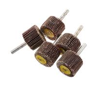 ERINGOGO 5pcs Assorted Flap Wheels Polishing Grinding Heads with Shank Grit Abrasive Cloth for Rust Removal Automotive Repair Mechanical Use