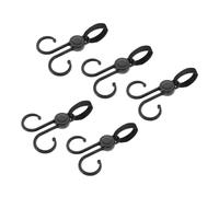 ERINGOGO 5pcs Black Abs Plastic Stroller Hooks for Hanging Diaper Bags Strong Load Capacity, Versatile Organizer Suitable for Motorcycles, Indoor and Outdoor Use
