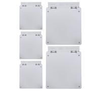 ERINGOGO 5pcs Black Thermostat Button Protective Cover, Impact Resistant Switch Guard for Central Ac Panel, Dustproof 86-type Wall Mount Protector, Anti-tamper for Home and Office Use