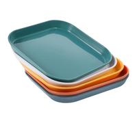 ERINGOGO 5pcs Cat Food Plate Cat Bowls Unique Shallow Design Resistant to Breakage Food-grade Pp 5.70x5.70x0.79in Pet Feeding and Kittens Random Color