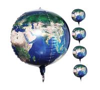 ERINGOGO 5pcs Earth Globe Balloons Foil Balloons for Birthday Planet Theme Decorations Suitable for All Occasions Add Joyful Atmosphere to Parties