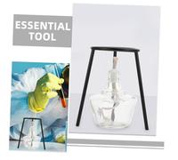 ERINGOGO 5pcs Iron Chemistry Experiment Alcohol Lamp Tripod Stand Stable Laboratory Support for Alcohol Lamps Practical Laboratory Equipment