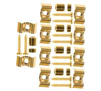 ERINGOGO 5pcs Metal Guitar String Retainers with Mounting Screws for Electric Guitar Bass String Fasteners Compatible with Fender Style