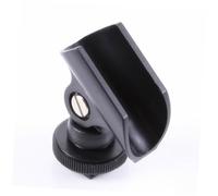 ERINGOGO 5pcs Microphone Clip Holder with Hot Shoe Mount for DSLR Camera Flexible Plastic Mic Stand Bracket for Interviewing and Recording