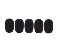 ERINGOGO 5pcs Microphone Covers Breathable Sponge Windscreen for Gooseneck Handheld Mics Reduces Wind Noise Protects against Moisture and Dust Black