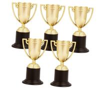 ERINGOGO 5Pcs Mini Trophy Models for Party Crafts Abs Prize Adornments Lightweight Sports Reward Cups for Basketball Football Table Tennis Competitions and Decorations