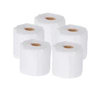 ERINGOGO 5pcs Miniature Dollhouse Toilet Tissue Dollhouse Bathroom Decoration for Pretend Play Safe Paper Material Compact for Creative Layouts