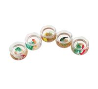ERINGOGO 5pcs Miniature Goldfish Bowls with Realistic Koi and Fake Plants Small Round Fish Tank for Dollhouse Mini Desk Aquarium Decorative Micro Landscape Accessories for Home and Craft