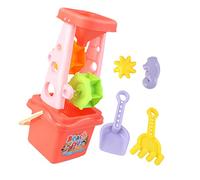 ERINGOGO 5pcs Parent Interactive Beach with Hourglass Sand Rake and Bucket Mixed Colors for Creative Sand Play and Outdoor Fun