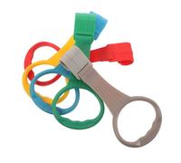 ERINGOGO 5pcs Pull Up Rings for Playpen Cribs Bright Colored Walking Assistant Standing Training Tool to Develop Strength and Hand-Eye Coordination