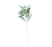 ERINGOGO 5Pcs Realistic Artificial Flocked Lambs Ear Leaves Green Decorative Leaves for Flower Arrangement Wedding Party Home Garden Craft Supplies