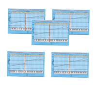 ERINGOGO 5pcs Removable Piano Key Stickers with Colored Scales and Chord Chart Strong Adhesive Keyboard Note Labels for Beginners and Self-learning Musicians Music Learning Tools for All