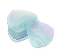ERINGOGO 5pcs Resin Guitar Picks Heart-shaped Electric Bass Plectrums for Acoustic Guitars Finger Picking Accessories