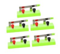 ERINGOGO 5pcs Single Throw Spst Switches for Electronic Circuits Plastic and Copper Construction, for Homeschool DIY Circuits and Teaching Basic Principles of Electricity
