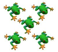 ERINGOGO 5pcs Soft Squeeze Frog Slow Rising Animal Stress Balls for Adults Super Soft Textured Sensory for Pressure Relief and Family Fun