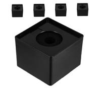 ERINGOGO 5pcs Square Microphone Logo Cube Mic Flag for Interview Host Portable Small Microphone Logo Cube Fits Table Stand