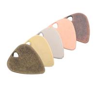 ERINGOGO 5pcs Stainless Steel Guitar Picks Durable Metal Plectrums for Electric Guitar Bass and Ukulele Versatile Accessories for Musicians Antique Finishes