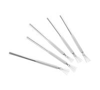 ERINGOGO 5pcs Stainless Steel Nail Art Precision Pens Multi-functional Seven Pin Liner Brushes for Detailed Designs Metal Nail Pencil for Intricate Patterns and Sketching
