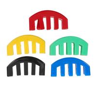 ERINGOGO 5Pcs Violin Muter Rubber Mute with Five Claw Design Multi-color Bridge Protector Dampener Fit String Instrument Accessory for Quiet Practice and Volume Reduction