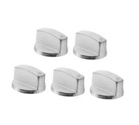 ERINGOGO 5pcs Zinc Alloy Gas Stove Control Knobs Replacement Ergonomic Cooktop Range Dials with Smooth Edges for Stable Performance and Safe Handling Suitable for Cooker Hob Replacement