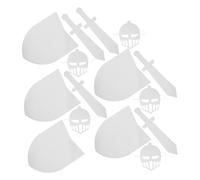 ERINGOGO 5sets Cardboard Knight Shield Boys and Girls Diy Halloween Party Crafts Supplies Sword and Mask for Medieval Dress up Classroom Projects