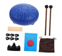 ERINGOGO 6-Inch 11-Note Carbon Steel Tongue Drum C Key Ethereal Hand Drum Blue Portable Musical Instrument for Adults and Boys and Girls Percussion Rhythm