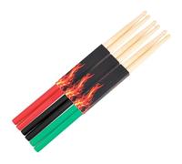 ERINGOGO 6 Pcs 5A Maple Non-Slip Drumsticks Set, Lightweight Wooden Percussion Sticks for Drummers, for Practice and Performance Random Color Random Color