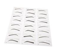 ERINGOGO 6 pcs Disposable Eyebrow Stencil Kit for Women Compact Makeup Template with Multiple Shapes Safe and Practical for Home and Salon Use Eyebrow Shaping Tool