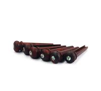 ERINGOGO 6 Pcs Natural Rosewood Acoustic Guitar String Pegs for Folk Guitars Easy to Install to Replace Old Or Broken Bridge Pins Improve Sound Quality with Classic Delicate Appearance