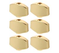 ERINGOGO 6 Sets Metal Guitar Tuner Handles for Acoustic and Folk Guitars Reliable Tuning Caps with Precise String Fit Gold Tone Accessories for Easy Professional Tuning