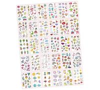 ERINGOGO 60 Sheets Cute Temporary Tattoo Stickers for Body Decals DIY Washable Cartoon Designs for Arms Wrists Neck Legs Party Favor and Easy Decoration