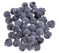 ERINGOGO 60pcs Artificial Blueberries Foam Fake Fruits Lifelike Decorative Faux Blueberry Decor for Home Kitchen Party Festival Display Photography Props