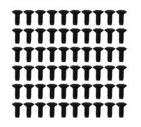 ERINGOGO 60pcs Guitar Pickup Mounting Screws, Black Switch Screws Hardware for Electric Guitar Tone Switch Repair Panel Plate Fixing and Selector Black