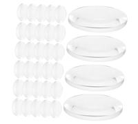 ERINGOGO 60pcs Transparent Double Convex Optical Lenses Physics Experiment Supplies for Teaching Science DIY Projects Lightweight Science Classroom Tools