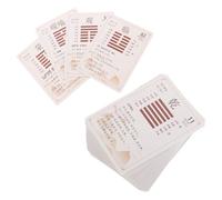 ERINGOGO 64pcs I Ching Cards Deck with Complete Guide for Divination and Meditation Chinese Wealth Coin Design Spiritual Guidance Tool for Personal Growth and Self-improvement