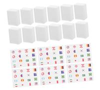 ERINGOGO 65pcs National Flag Mahjong Tiles with Design Simplified Rules for Family Travel and Party Educational International Country Flags for Cultural Learning and Social Fun