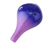 ERINGOGO 6holes Long Mouth Ocarina Ceramic Musical Instrument for Beginners Boys and Girls Bottle Style Ocarina Instrument for Learning and Playing Music at Home Outdoor Activities