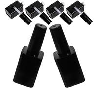 ERINGOGO 6pcs 15ml Small Glass Gel Polish Bottles Brush Cap Refillable Empty Nail Polish Bottles for Nail Art and Travel