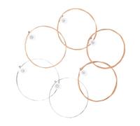 ERINGOGO 6pcs Acoustic Guitar String Folk Guitar Strings for Easy Installation and Replacement Suitable for Acoustic Models Parts