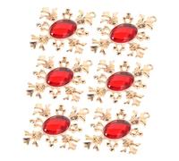 ERINGOGO 6pcs Alloy Cross Charms with Regal Baroque Crown Design Lightweight DIY Jewelry Accessories for Bracelets Necklaces Earrings Crafting Supplies